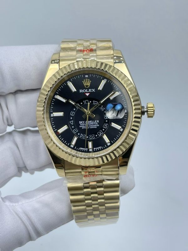 Rolex Sky-Dweller 42mm 18K Gold White Dial 336935 Automatic Machine Waterproof Men's Watch - Image 8