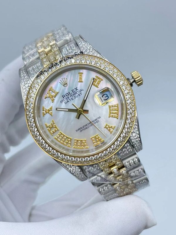 Rolex Mens Watch U1 Factory 126334 Datejust Designer Watches High Quality Diamond Watch  41MM Automatic Machinery Movement 904L Full Stainless Steel Luminous Waterproof Sapphire Luxury Watch - Image 11