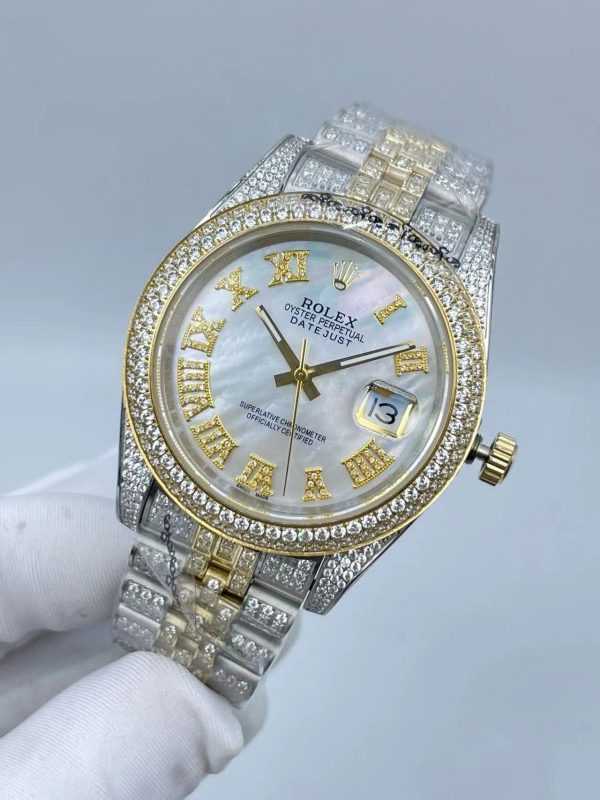 Rolex Mens Watch U1 Factory 126334 Datejust Designer Watches High Quality Diamond Watch  41MM Automatic Machinery Movement 904L Full Stainless Steel Luminous Waterproof Sapphire Luxury Watch - Image 9
