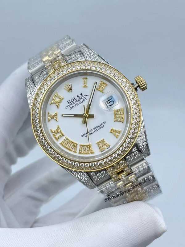 Rolex Mens Watch U1 Factory 126334 Datejust Designer Watches High Quality Diamond Watch  41MM Automatic Machinery Movement 904L Full Stainless Steel Luminous Waterproof Sapphire Luxury Watch - Image 3