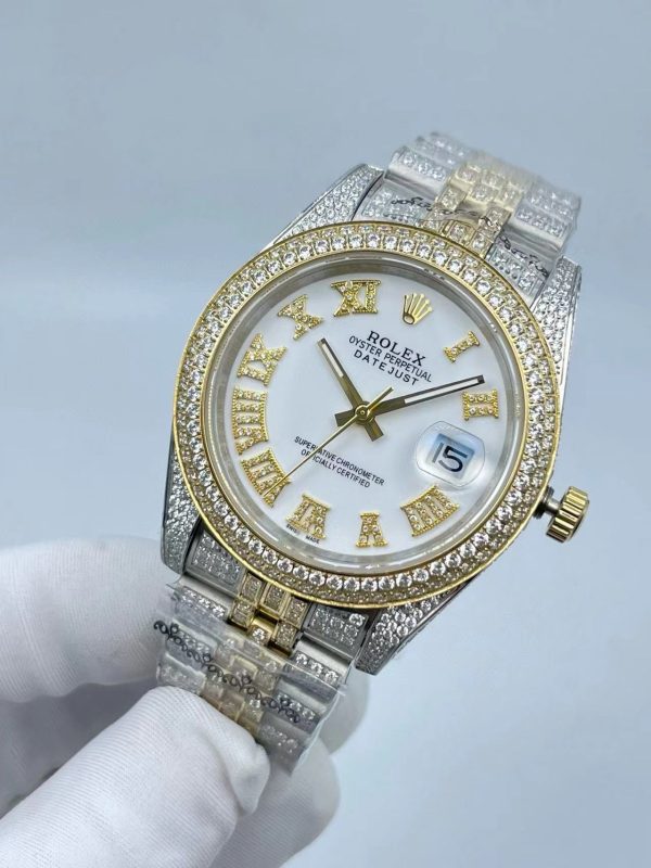 Rolex Mens Watch U1 Factory 126334 Datejust Designer Watches High Quality Diamond Watch  41MM Automatic Machinery Movement 904L Full Stainless Steel Luminous Waterproof Sapphire Luxury Watch - Image 2